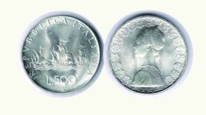 500 Lire 1967 - Stato zecca.  