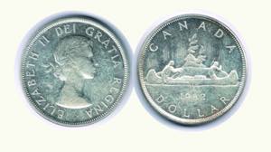 CANADA -  Dollaro 1962 - Canoa.   - FDC