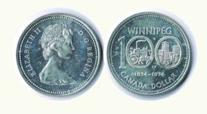 CANADA -  Dollaro 1974 - Centenario ... 