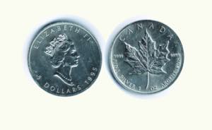 CANADA -  5 Dollari 1995 - Foglia d’acero. ... 