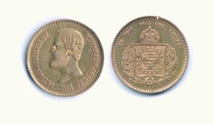 BRASILE - Pietro II - 4000 Reis 1851 I tipo ... 
