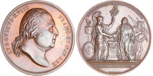 Louis XVIII - Médaille - Entrée ... 
