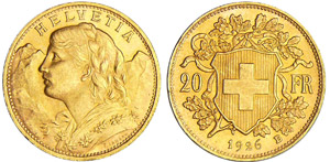 Suisse - 20 francs 1926Au ; 6.43 ... 