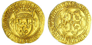 Charles VII (1422-1461) - Ecu dor ... 