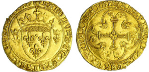 Charles VII (1422-1461) - Ecu dor ... 