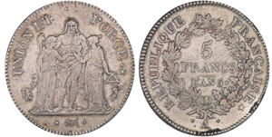 Directoire (1795-1799) - 5 francs ... 