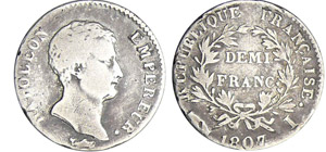 Napoléon 1er (1804-1814) - 1/2 ... 
