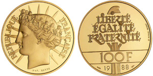 Cinquième république (1959- ) - 100 francs ... 