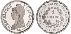Cinquième république (1959- ) - 1 franc ... 