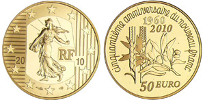 Cinquième république (1959- ) - 50 euro or ... 