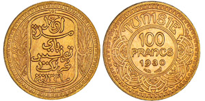 Tunisie - Ahmed (1929-1942) - 100 francs ... 