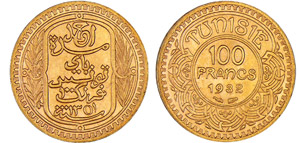 Tunisie - Ahmed (1929-1942) - 100 francs ... 