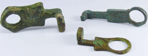 Romain - Lot de 3 clefs en bronze - ... 