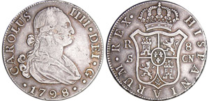 Espagne - Carlos IV (1788-1808) - 8 reales ... 