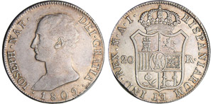 Espagne - Joseph Napoléon - 20 reales - 5 ... 