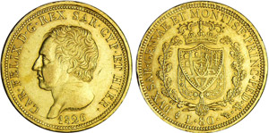 Italie - Carlo Felice (1821-1831) - 80 lire ... 