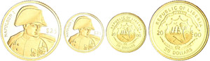Libéria - Napoléon 1er - 25 dollars 2000Au ... 
