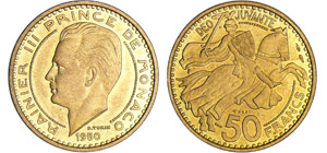 Monaco - Rainier III (1949-2005) - 50 francs ... 