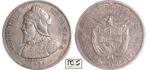 Panama - 50 centesimo 1904Ar ; 25.00 gr ; 37 ... 