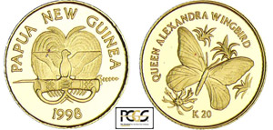Papouasie Nouvelle Guinée - 20 kina 1998Au ... 