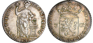 Pays-Bas - Utrecht - 3 gulden 1792Ar ; 31.35 ... 