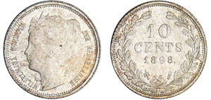 Pays-Bas - Wilhelmina (1890-1948) - 10 cents ... 