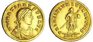 Gratien - Solidus (367-383, Antioche)A/ D N ... 