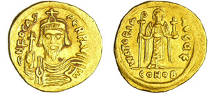 Focas - Solidus (602-610, Constantinople)A/ ... 