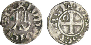 Louis VI (1108-1137) - Denier de PontoiseA/ ... 