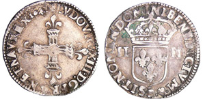 Louis XIII (1610-1643) - ¼ décu à la ... 