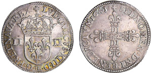 Louis XIII (1610-1643) - ¼ décu à la ... 