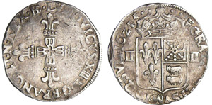 Louis XIII (1610-1643) - ¼ décu de Béarn ... 