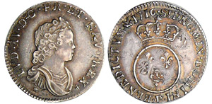 Louis XV (1715-1774) - 1/10 décu ... 