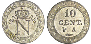 Napoléon 1er (1804-1814) - 10 centimes ... 