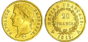 Napoléon 1er (1804-1814) - 20 francs revers ... 