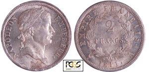 Napoléon 1er (1804-1814) - 2 francs revers ... 