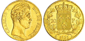 Charles X (1824-1830) - 20 francs 1825 A ... 