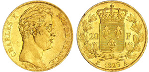 Charles X (1824-1830) - 20 francs 1829 A ... 