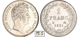 Louis-Philippe Ier (1830-1848) - 1 franc ... 