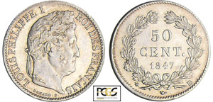 Louis-Philippe Ier (1830-1848) - 50 centimes ... 