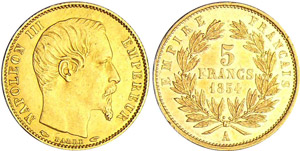 Napoléon III (1852-1870) - 5 francs petit ... 