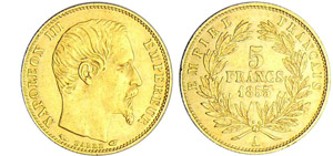 Napoléon III (1852-1870) - 5 francs petit ... 