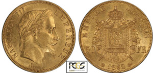 Napoléon III (1852-1870) - 50 francs tête ... 