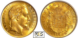 Napoléon III (1852-1870) - 20 francs tête ... 