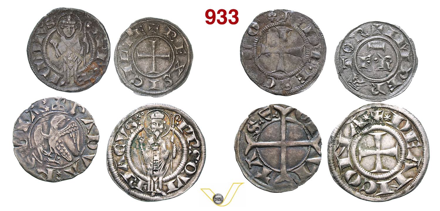 4 monete medievali: Padova, Ulrico, Grosso  - Aste numismatiche - Varesi  Srl