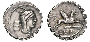 PAPIA - L. Papius  (79 a.C.)  ... 