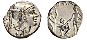 VETURIA - Ti. Veturius  (137 a.C.) ... 