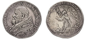 SISTO V  (1585-1590)  Piastra 1588 ... 