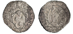 URBANO VIII  (1623-1644)  Testone ... 