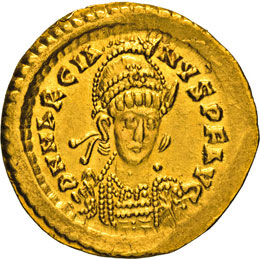 MARCIANO  (450-457)  Solido, ... 